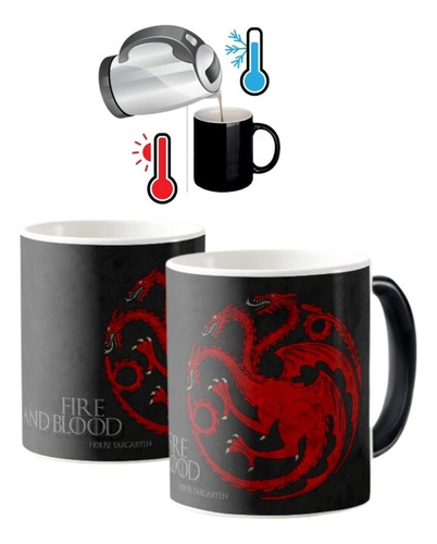 Mug Magico Targaryen Game Of Thrones Ceramica 