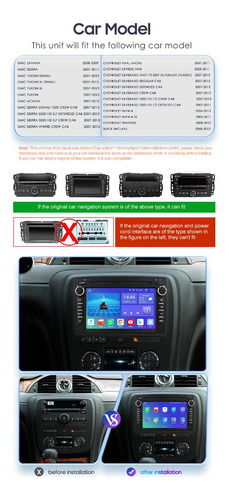 Estéreo Chevrolet Gmc Carplay Android Auto Yukon Acadia