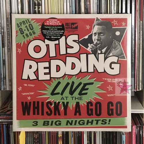 Vinilo Otis Redding Live At The Whisky A Go Go 2 Lps Import.