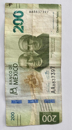 Billete De 200 Miguel Hidalgo Y Costilla Y José Maria Mórelo