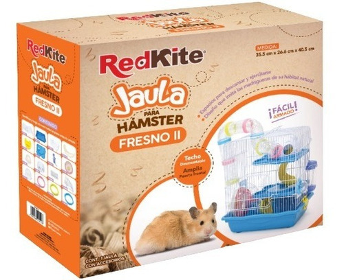 Jaula Casa Pequeños Roedores Hamster Gerbo Equipada Fresno 2