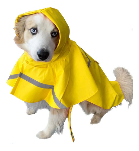 Impermeable Con Capucha Para Mascota Ocsoso, Para Perro Y Ga