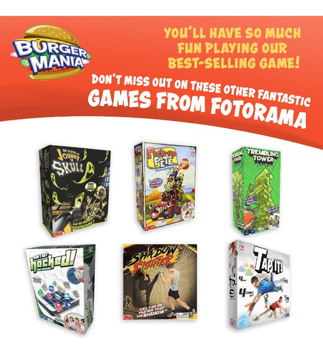 Fotorama Burger Mania Sizzling Build-a-burger Game, Cinta Tr