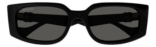 Gafas de sol negras Gucci GG1534s 001-55 con lente verde