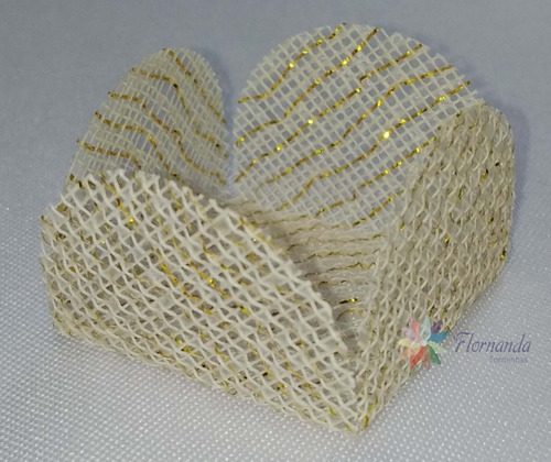 Imagem 2 de 9 de 500 Forminhas Caixetas Doces Tela Escócia 3,5cm Casamento