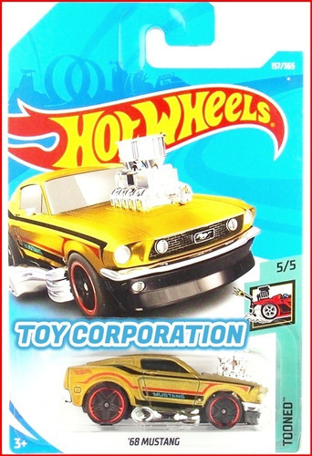 '68 Mustang Tooned Spectraflame Dark Gold Edition 2018 Moc @