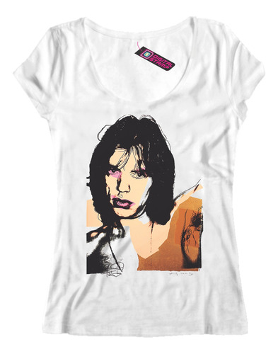 Remera Mujer Mick Jagger Andy Warhol Rolling Stones Rp171dtg