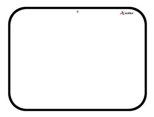 Imagen 2 de 3 de Pintarrón Blanco Iglu Alfra 4525 20x30 Cm Marco Flexible