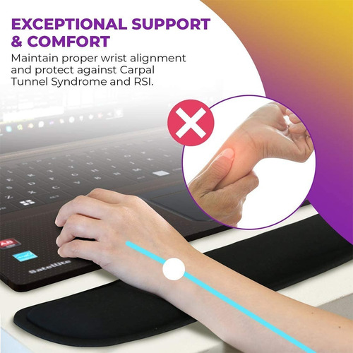 Mouse Pad Teclado Ratón Reposamuñecas Juego De Dos Piezas