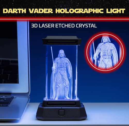 Darth Vader Luz Holográfica Starwars Coleccionable 12cm