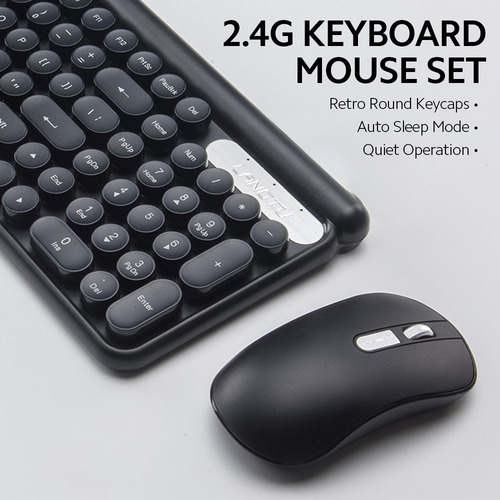 Mli Conjunto De Teclado Y Ratón Ergonómico Inalámbrico Con