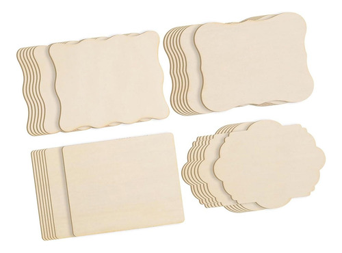 Posavasos De Madera Sin Terminar, 28 Uds., Multiusos, Hojas