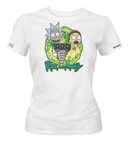 Camiseta Rick And Morty Serie Animada Dama Mujer Idk