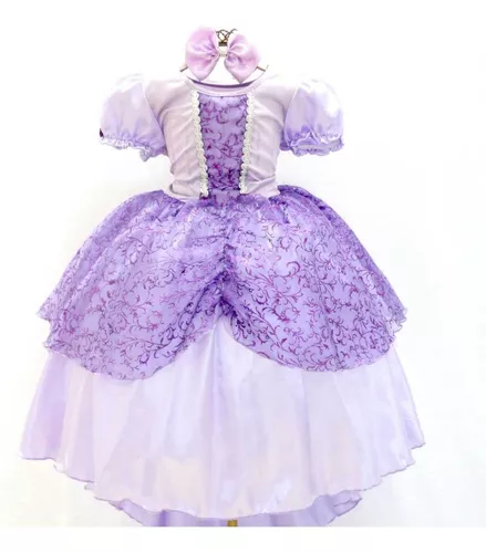 VESTIDO PRINCESINHA SOFIA INFANTIL