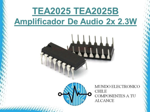 Tea2025 Tea2025b Amplificador De Audio 2x 2.3w