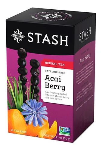 Te Stash Herbal Tea Acai Berry Caf - Unidad a $2300