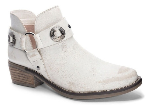 Chinese Laundry Austin Bootie Botin Blanco Leather Ankle 