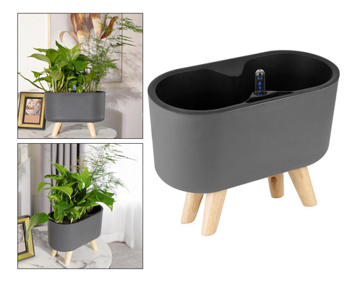 Florero De Calidad Para Plantas Pequeñas Y Negro Con Pierna