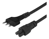 Comprar Cable Poder Tipo Trebol Pc Cargador 1,5 Mt Negro