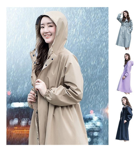 Chamarra Impermeable Plegable Ligera Para Mujer Rompevientos
