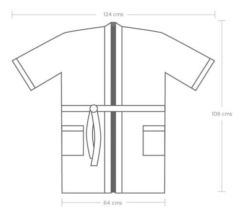 Bata De Baño Printernet 100% Algodon Unisex Unitalla Bordada