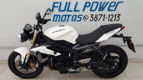 Triumph Street Triple 675 Com Abs 2014 Branca