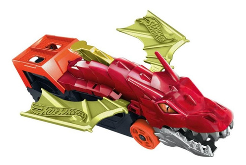 Imagem 9 de 10 de Hot Wheels City Reboque De Dragão Com Carrinho Gtk42 Mattel