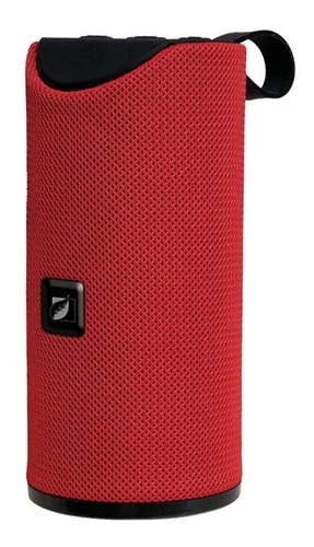 Bocina Cilindro Portatil Bluetooth® Manos Libres Recargable Color Rojo