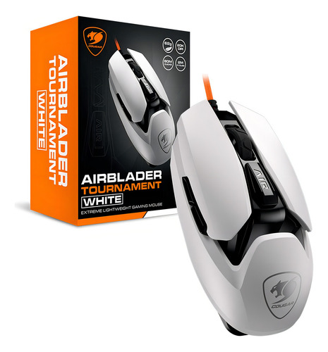 Mouse Cougar Airblader Tournament White Cor Preto
