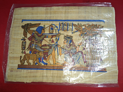 Papiro Antiguo Egipto Original Egipcio 44,5x32 Faraon Nuevo