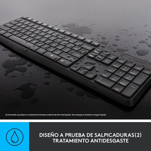 Combo Teclado Multimedia Y Mouse Inalámbricos Logitech Mk235