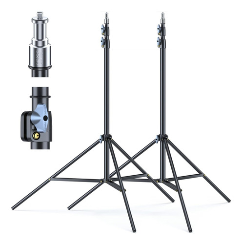 Kit Portafondos 2 Tripies 2.10m + Brazo Transversal Acero 3m