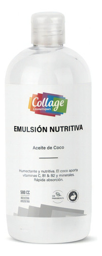  Emulsion Nutritiva Aceite Coco Collage X 500 Ml