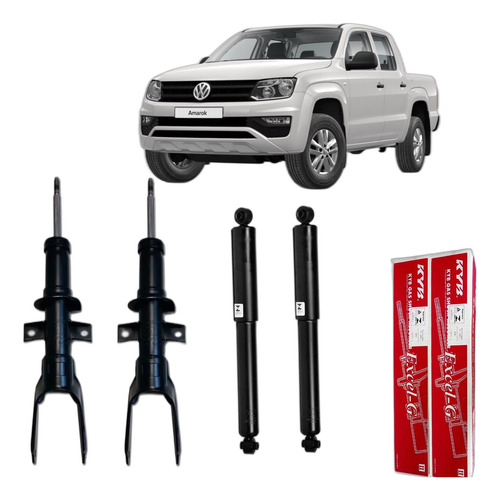 Jogo Amortecedor Dianteiro E Traseiro Vw Amarok 2010 A 2023