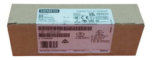 6es7 193-6bp20-0bf0 Siemens Simatic Et200sp Baseunit