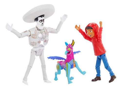 Bonecos Coco Disney Pixar 3 Figuras Storytellers Mattel Hmm0
