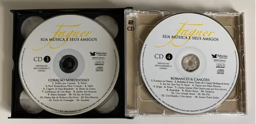 Cd Fagner - Sua Música E Seus Amigos Box 5 Cds - C/ Encarte