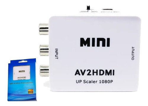 Pack 2   Adaptador Conversor Av Rca Análogo A Hdmi Digital