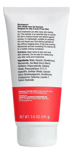 Neutrogena Gel Hidratante Corporal Ultra Suave Con Provitami