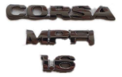Kit Emblemas Corsa Mpfi 1.6