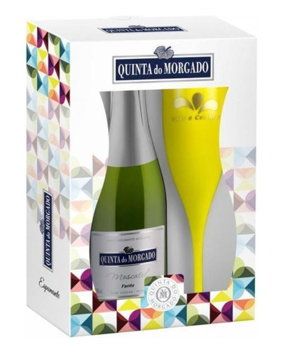 Vinho Com Taça Esp Moscatel Quinta Morgado 187 Ml Maleta