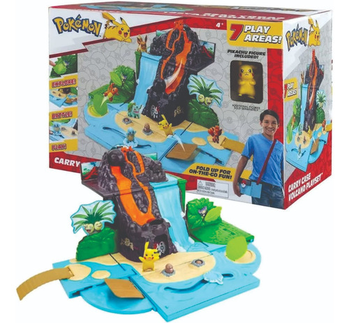 Pokemon - Playset Maleta Batalha No Vulcão - Sunny