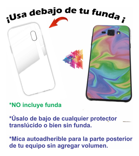Mica Trasera Diseño Colores/ Vinil Todos Modelos V16