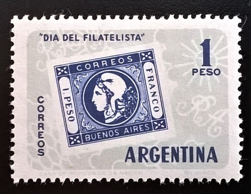 Argentina, Sello Gj 1157 Día Filatelista 1959 Mint L13737