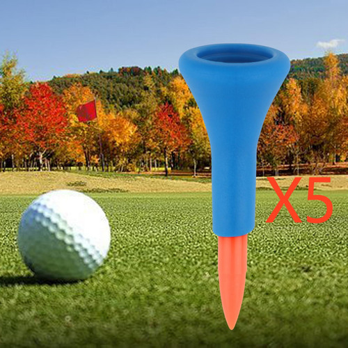 2 X 5 Peças De Borracha De Golfe Premium Quase Laranja