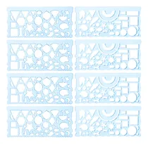 Comprar Regla De Dibujo Multifuncional Journal Stencils, 8 Unidades
