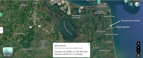 Venta De Terreno 1 H En Playa Zapote Ver. Para Inversionistas