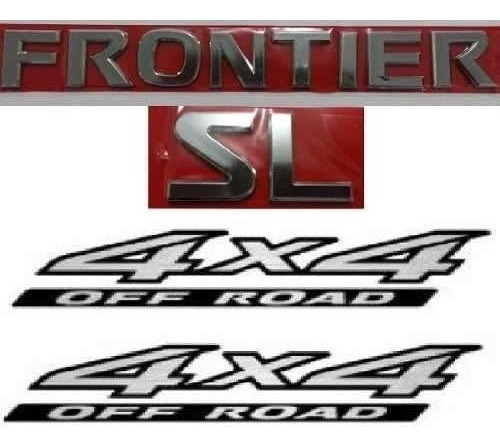 Kit Emblema Frontier Sl 2 4x4 Off Road Nissan Frontier