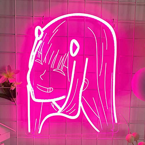 Letrero Neon Japonés Para Habitación De Niñas  Darling In Th