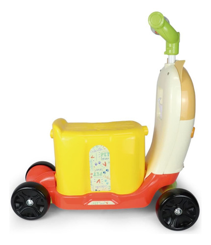 Patinete Infantil 2 Em 1 Scooty Cat Calesita Colorido